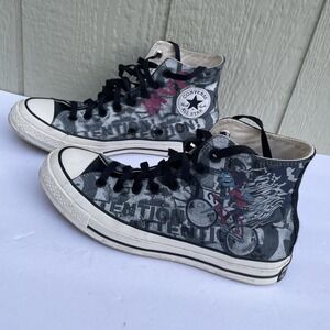 Converse Chuck Taylor 70 Hi Robot Democracy Nate Van Dyke Graffiti Shoes M8 W 10
